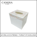 Hete verkoop rivier Shell Square Tissue Box